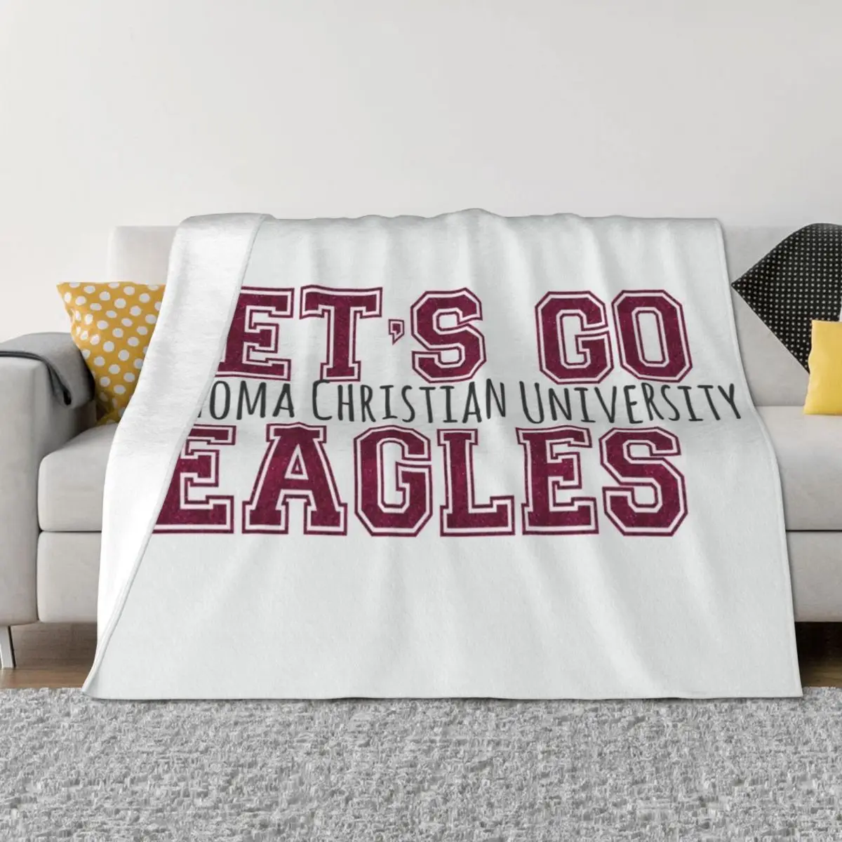 

Oklahoma Christian University Throw Blanket blankets and throws cosplay anime Warm warm winter Blankets