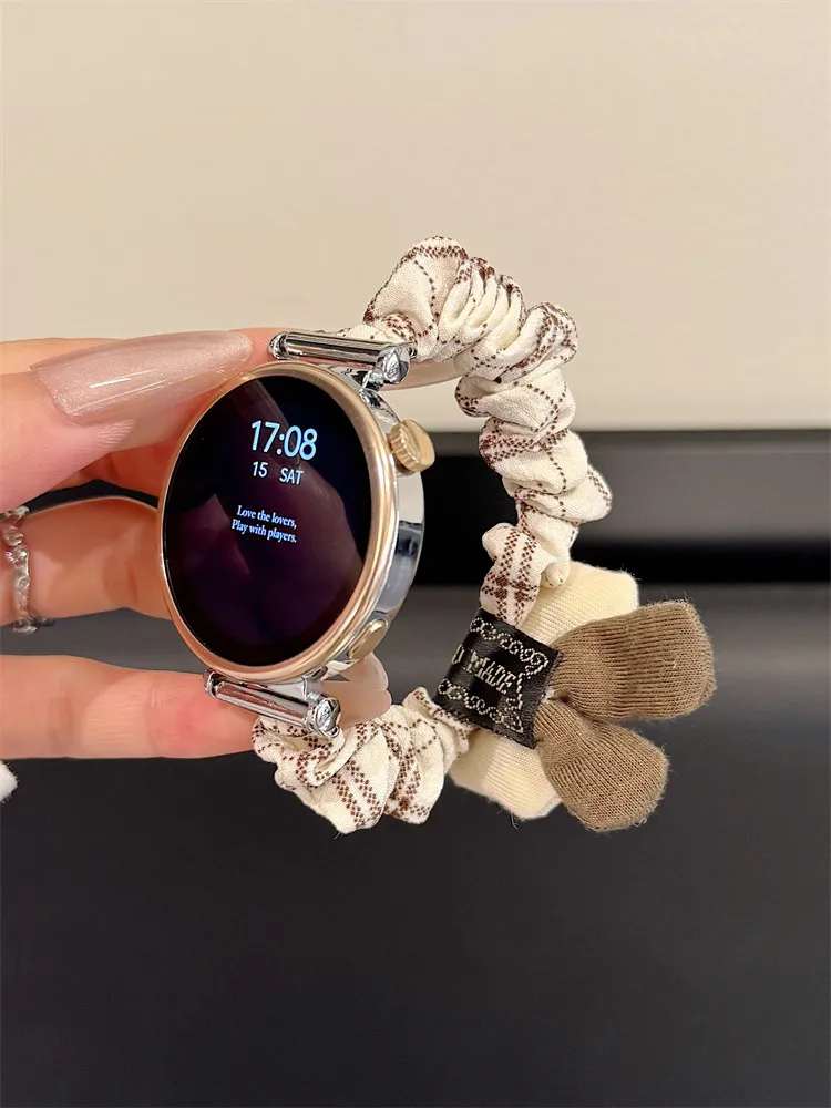 

Эластичная повязка на голову Little Rabbit подходит для ремешков HW Watch Fit3/Fit4 и ремешков HW Band 8/9/10NFC ручной работы.