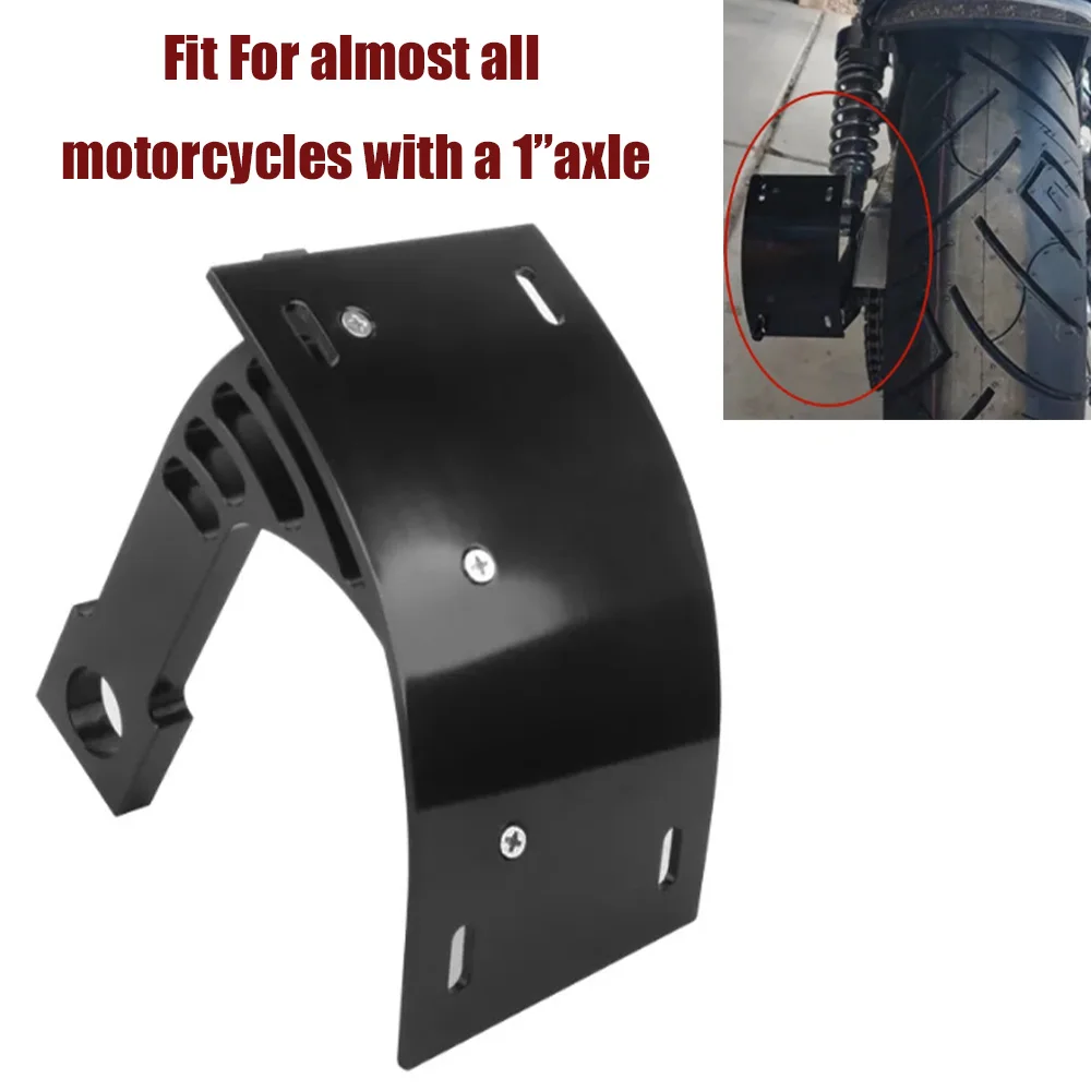 

Black Universal Motorcycle Side Mount License Plate Bracket Holder