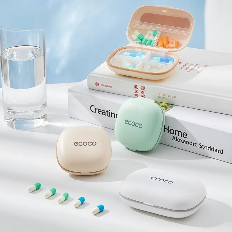 

Portable Medicine Box Sealed Moisture Proof Daily Three Meals Durable Plastic Compact Organizer for Seven Days a Week
