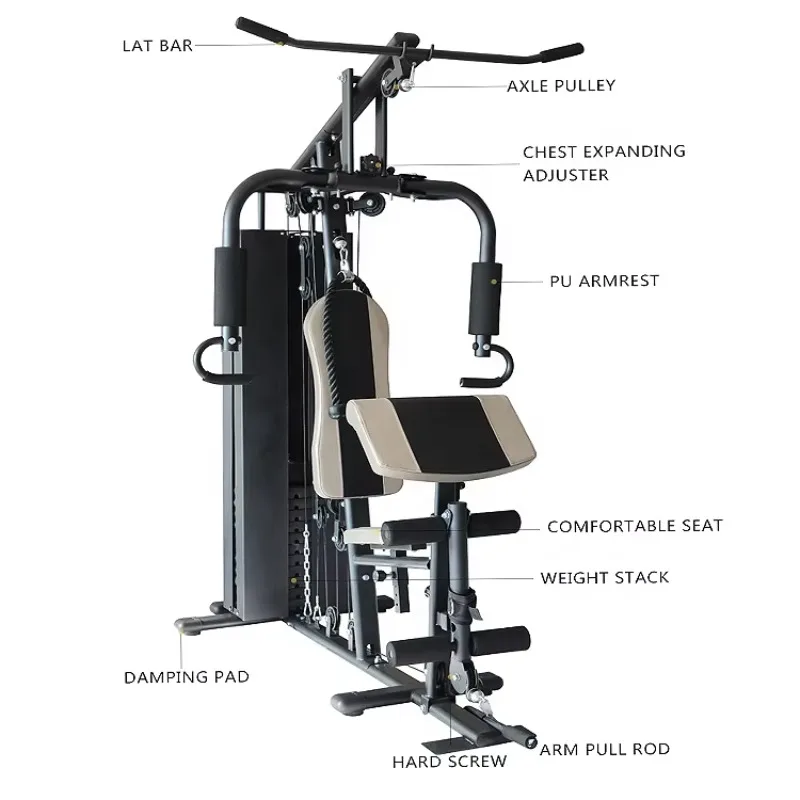 

2026 Integrated Multi Trainer Home Gym Full Body Workout Equipment