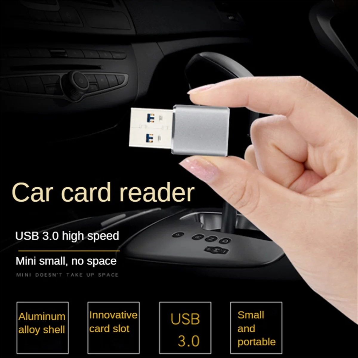 Mini USB 3.0 Memory Card Reader Adapter for Card/TF Card Reader Adapter Pc Computer Laptop