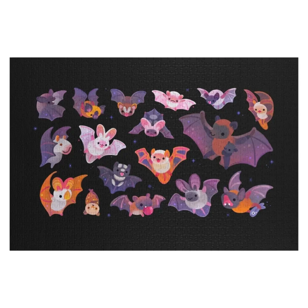 Bat - dark Jigsaw Puzzle Wood Adults Wooden Name Custom Personalized Wood Animals Photo Puzzle