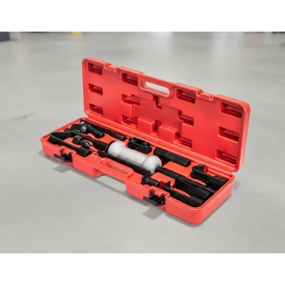 

13-Piece Auto Dent Puller Set with Sliding Hammer - Professional Car Body Repair Tool Kit