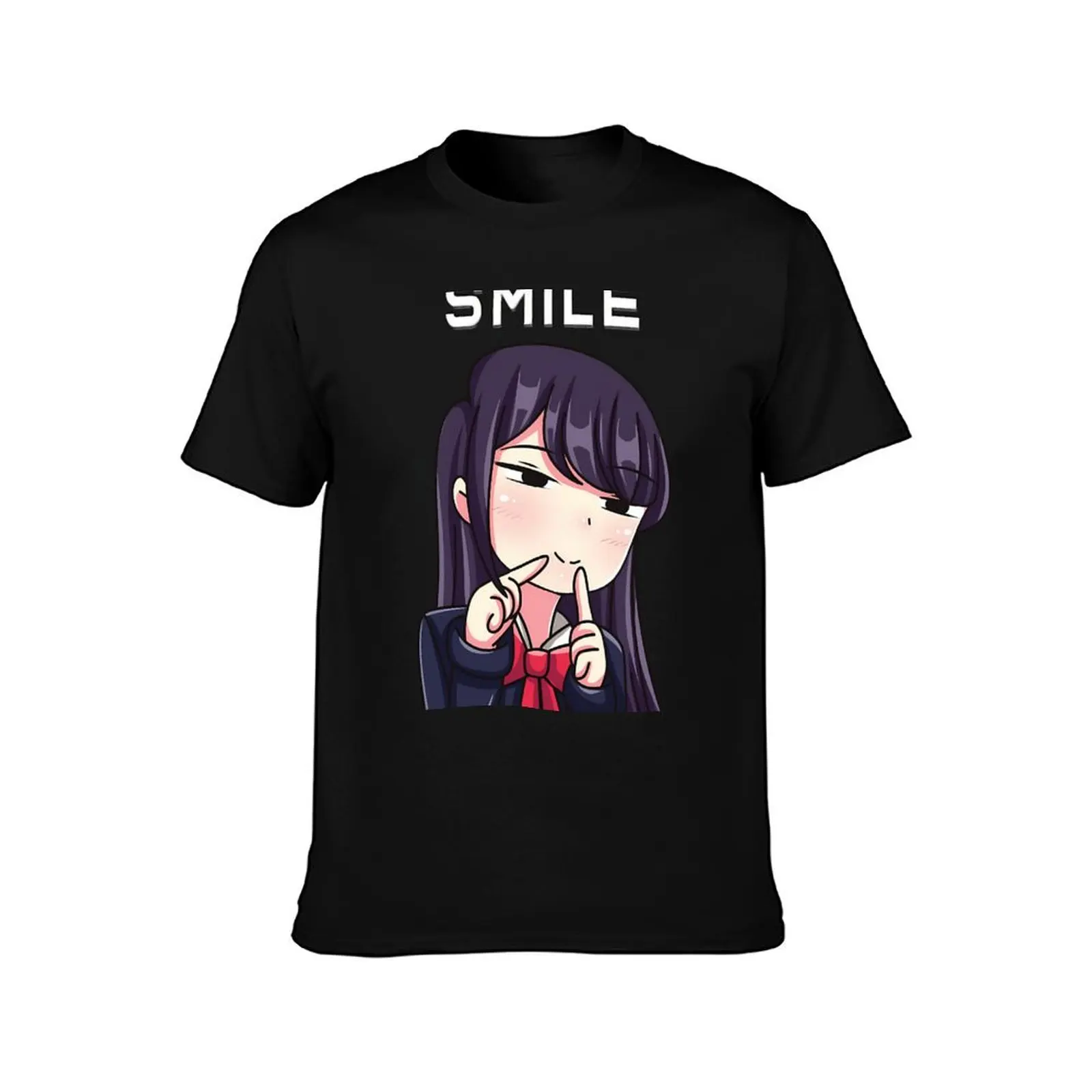 Komi from Komi Can't Communicate Anime Komi San Retro - Shouko Smile T-Shirt anime t shirts t shirt for men