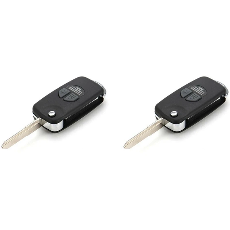 

2X Car Remote Key Fob Uncut Shell Case Keychain For Suzuki Jimny JB74 2019+