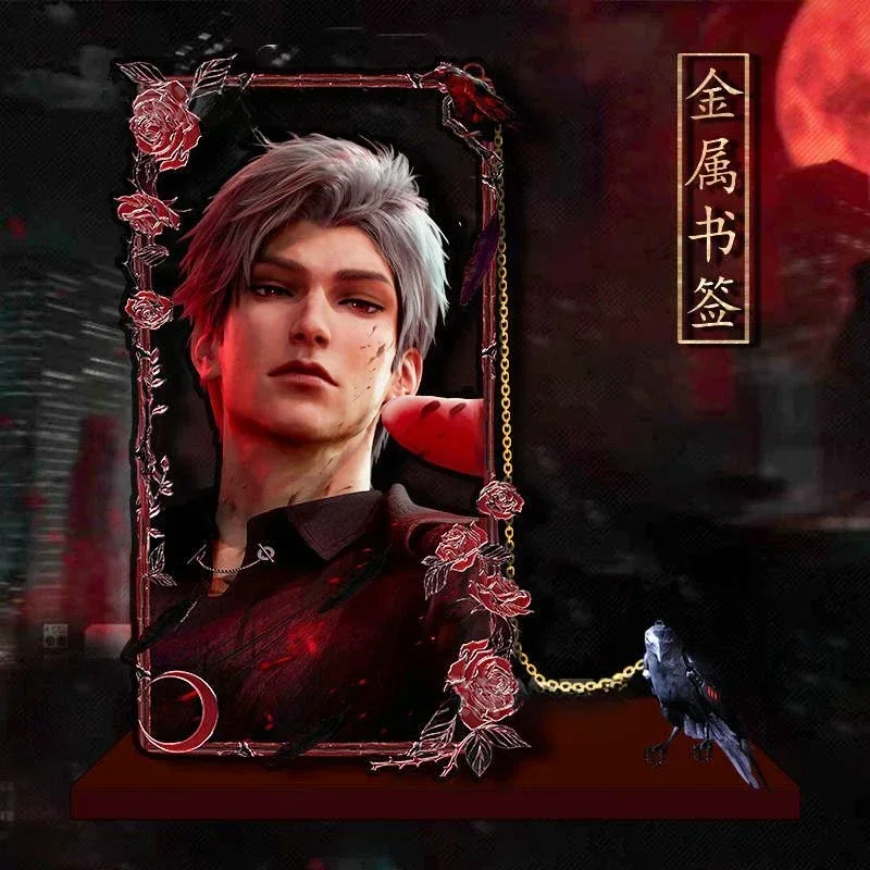 ความรักใหม่และ Deespace Rafayel Sylus Xavier 2D ภาพเคลื่อนไหวอุปกรณ์ต่อพ่วงสร้างสรรค์โลหะ Hollow พิมพ์บุ๊คมาร์คของขวัญสําหรับชายและหญิง