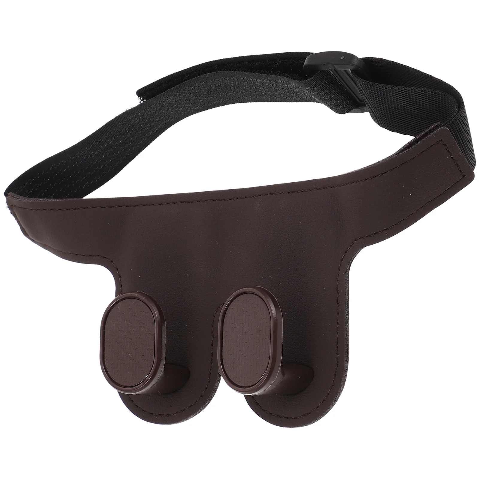 

Car Seat Headrest Hook Brown Multifunctional Storage Organizer Double Hook Durable Easy Install Universal Fit For Vehicle
