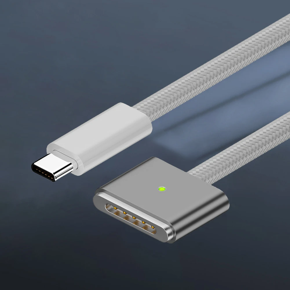 

2M USB C To Magnetic3 Charging Cable LED Indicators Type C To Magnetic3 Charging Cable for MacBook Air 2022/Pro 2021 2023