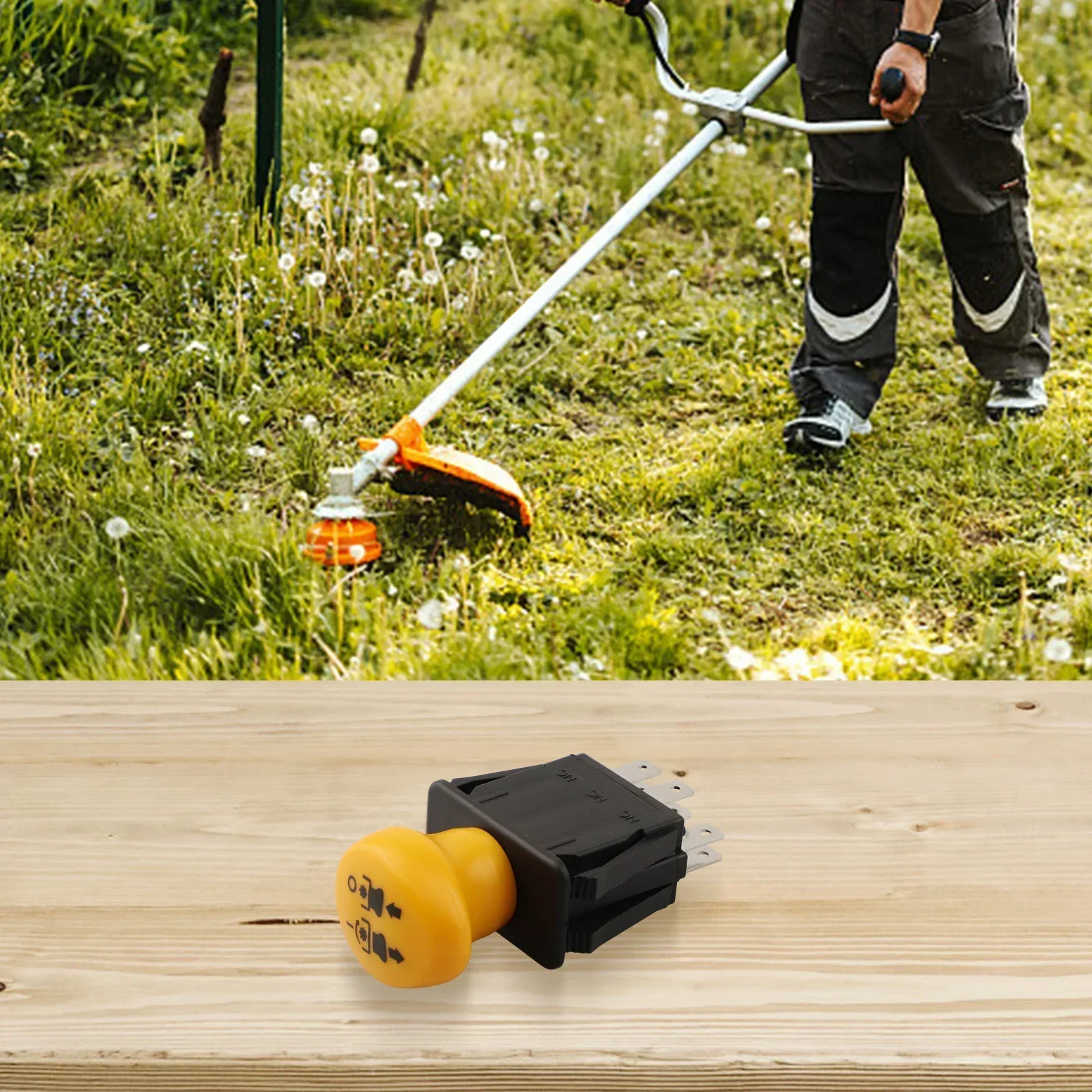 

Factory Switch Replacement For Lawn Mowers HD Switch 10 AMP 10 AMP Upgrade Switch Easy Installation High Capacity