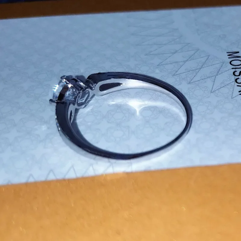 SACE GEMS GRA Gecertificeerde 1ct D Kleur Moissanite Ring voor Vrouwen 925 Sterling Zilveren Ring Bruiloft Verlovingsfeest Fijne Sieraden