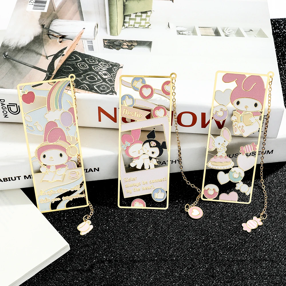 

Cute Cartoon Anime Bookmarks Pet Metal Book Mark Collection Gift for Book Lovers Child Stationery School Supplies Stationery