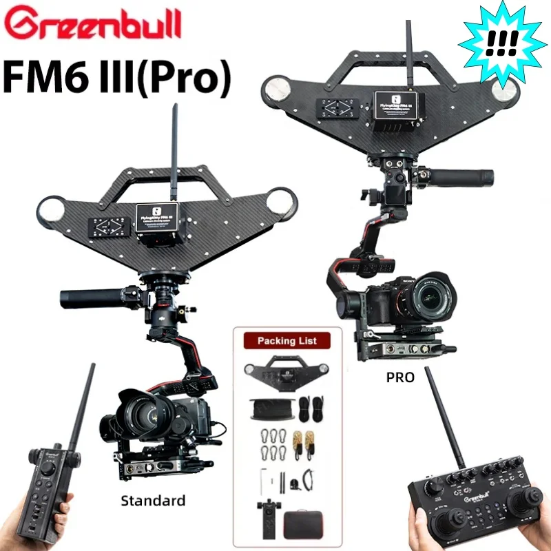 Greenbull FlyingKitty FM6 III Ropeway Cablecam System All in a Panoramic View integrates latest RS SDK protocol vs FM6 Pro