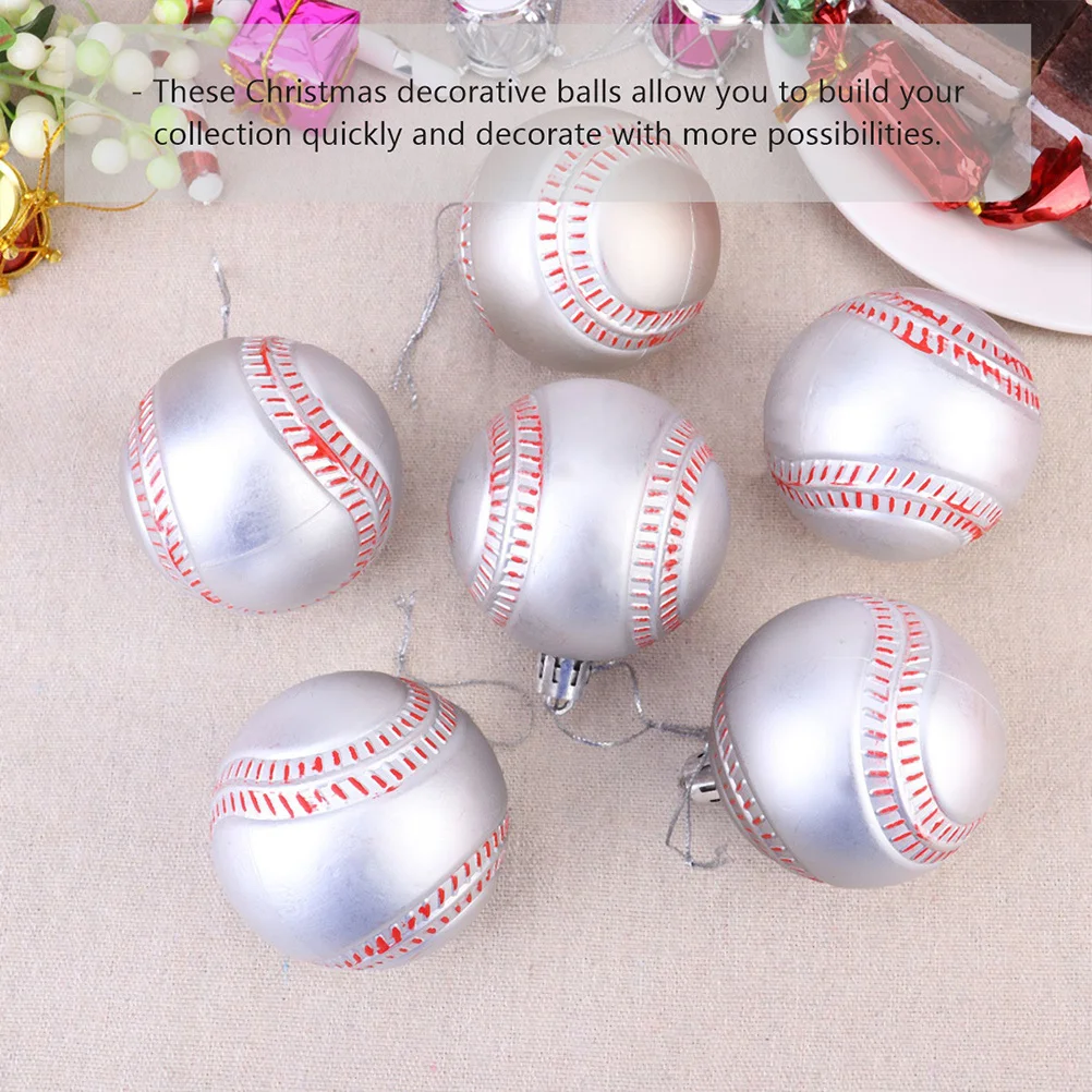 

1Set Christmas Ball Ornaments Sport Style Hanging Balls Xmas Party Decorations Christmas Tree Hanging Balls Festive Supplies