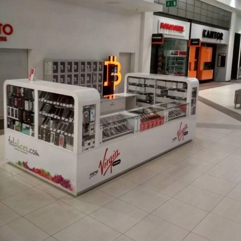 (Kunden spezifisch) modische Mall Kiosk Telefon Handy Reparatur station Telefon Zubehör Kiosk Stand Einkaufs zentrum