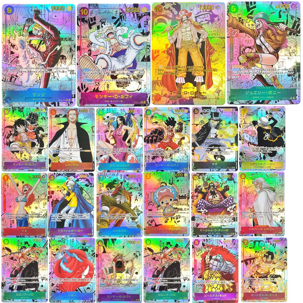

DIY OPCG ONE PIECE Japanese CARD Game OP01-OP13 Manga Rare Shanks Luffy Zoro Nami Sabo Ace Hancock Usopp Collection Anime Cards