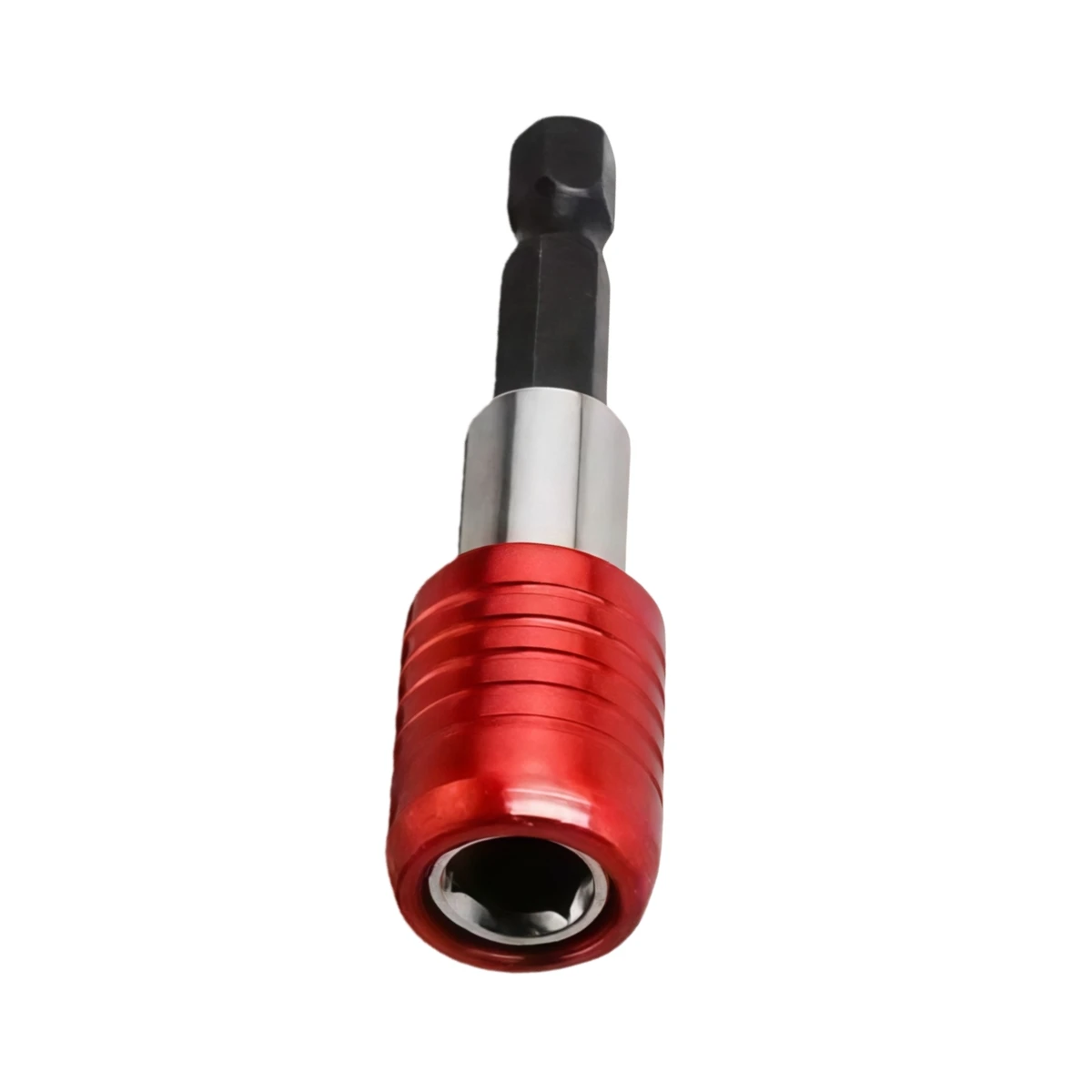 60 mm sechseckige Verlängerungsstange mit magnetischer Hülse, 6,35 mm Schnellwechsel-selbstsichernder Schraubendreher zum Anschluss von Elektrowerkzeugen – Detail 7