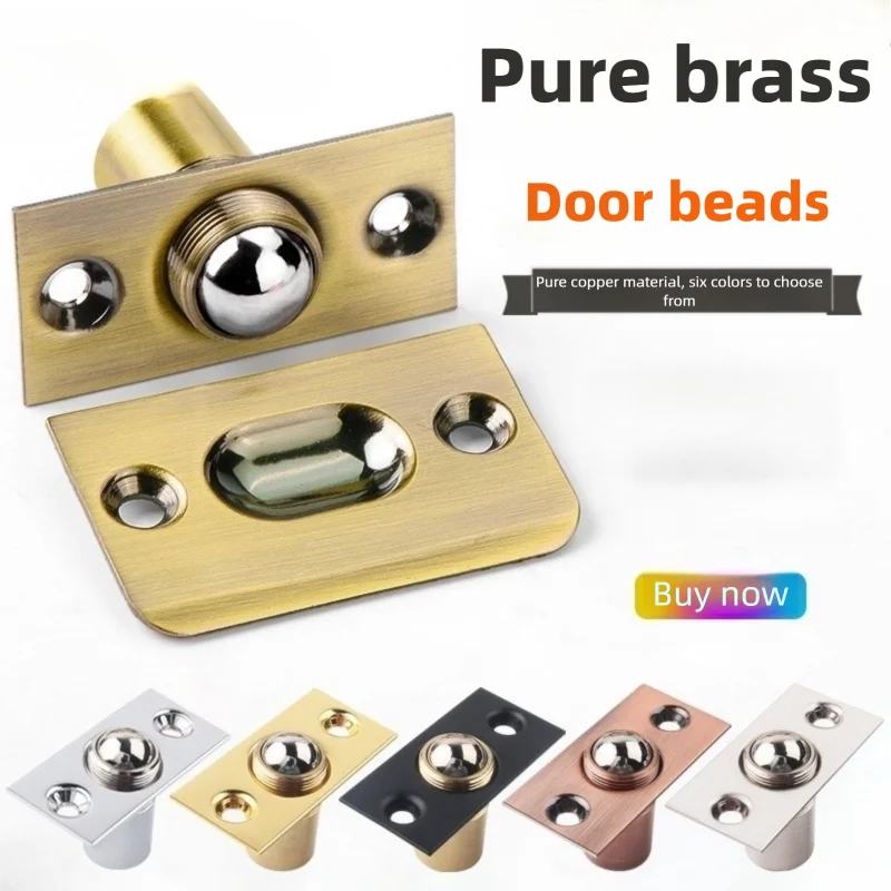 Adjustable Ball Door Catches Beads Lock Roller Ball Catch Spring Latches for Closet Internal Cupboard Bathroom Room Doors