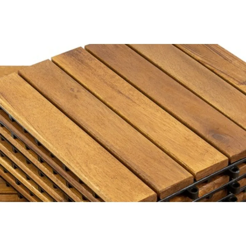 تصميم كلاسيكي مثالي لشرفة الفناء الداخلي والخارجي، تركيب سهل التعشيق للأرضيات المقاومة لقالب الفناء المنزلي