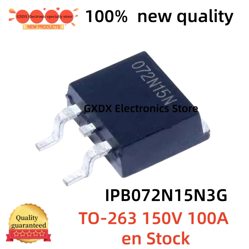 10-20-30-40-50pcs/lot 100% new 072N15N IPB072N15N3G TO-263 150V 100A in Stock
