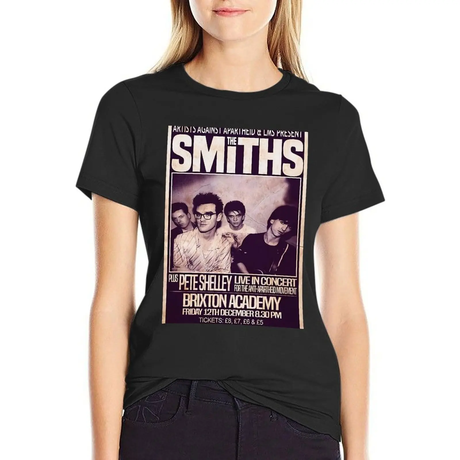 

The Smiths 1986 The Final Concert T-Shirt oversized summer top Short sleeve tee funny western t shirts for Women