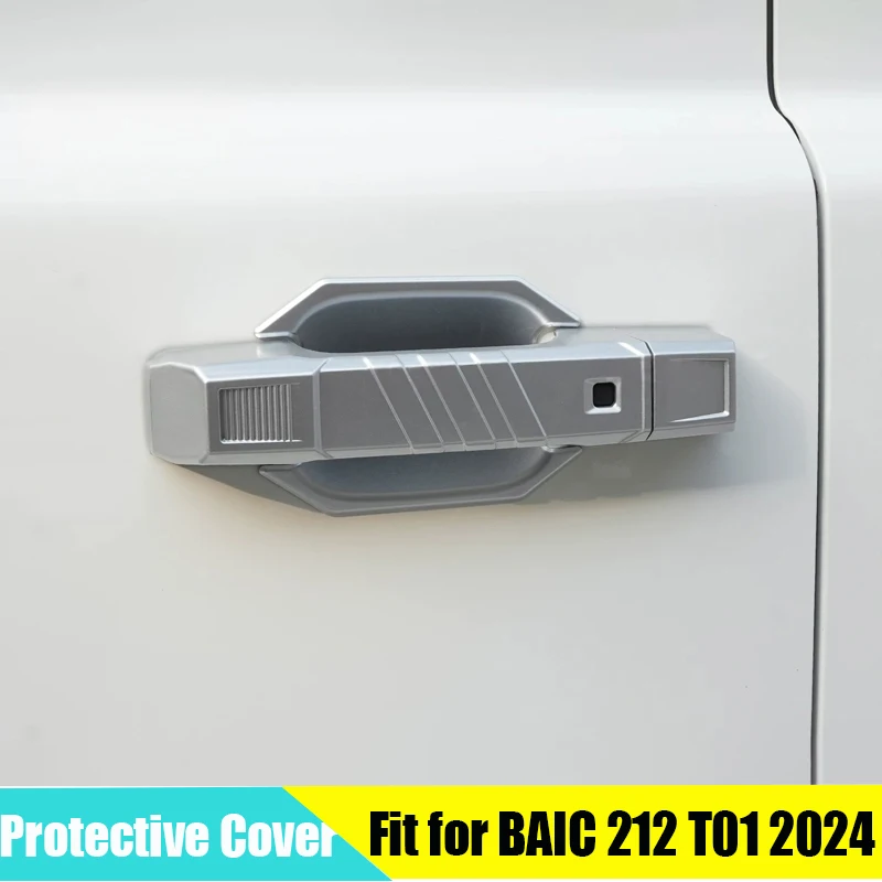 

Car Handle Cover Sticker Suitable for BAIC 212 T01 2024-2026 Modified Auto Exterior Door Handle Protective Cover Accessories