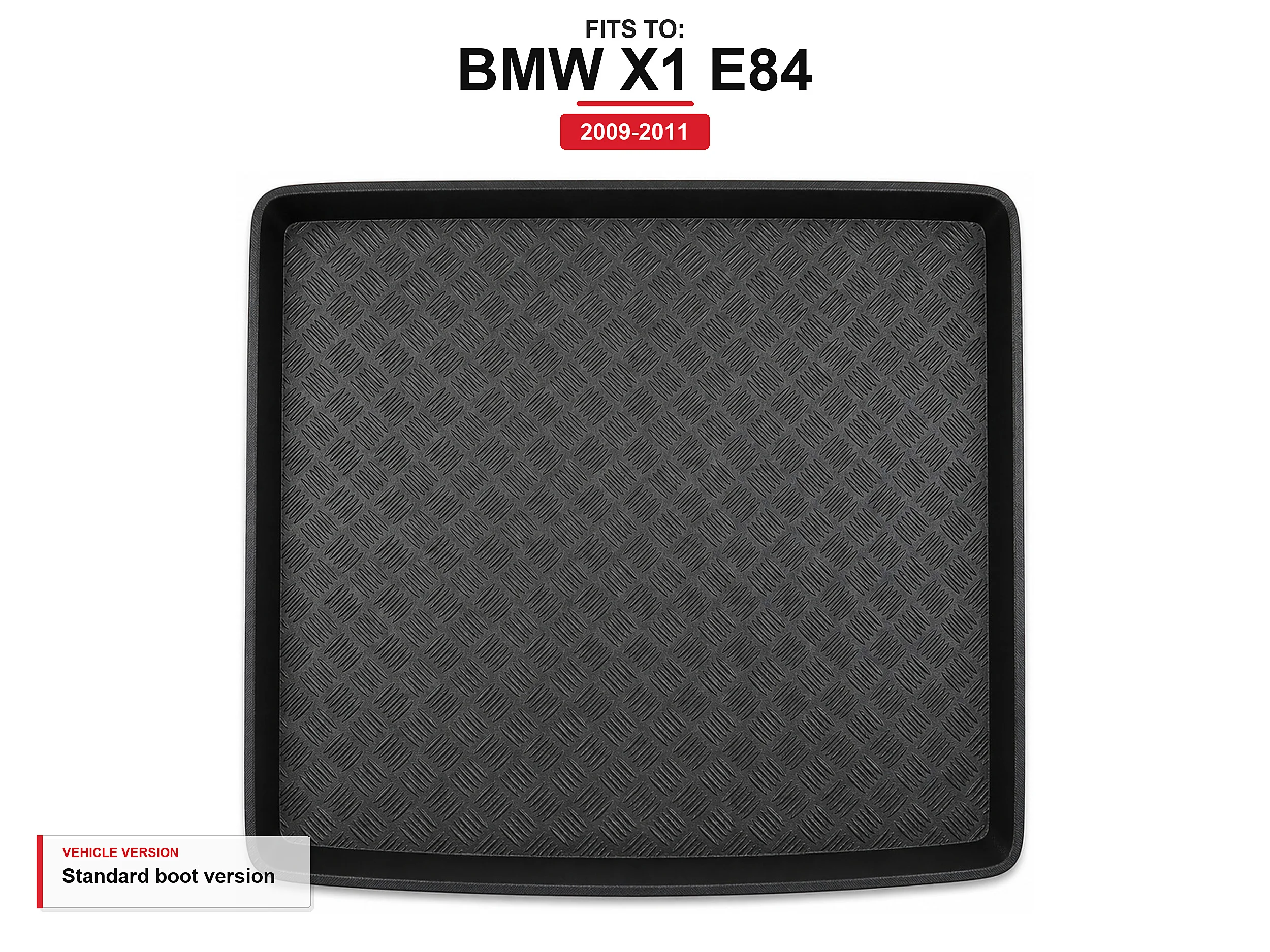Kofferbakmat met rand voor: Bmw X1 E84 2009-2011