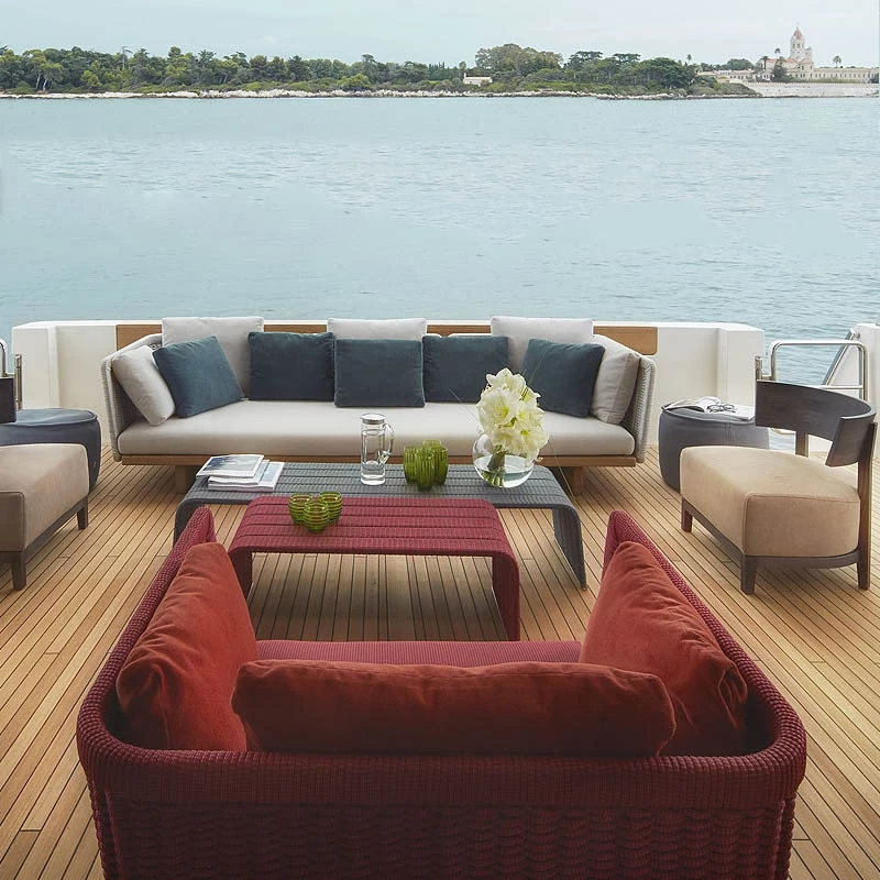 Nordic Wood Garden Furniture Sets Corner Relaxing Modern Luxury Garden Table Center Lounge Camping Designer Mesa Home Furniture