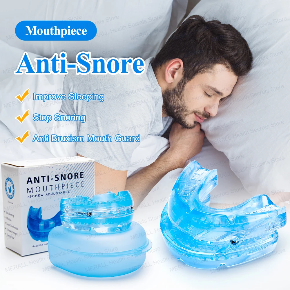 Customizable Anti Snoring Bruxism Mouth Guard Stop Snoring Mouthpiece Sleeping Aid Sleeping Aid Mouthpiece Device Improve Sleep