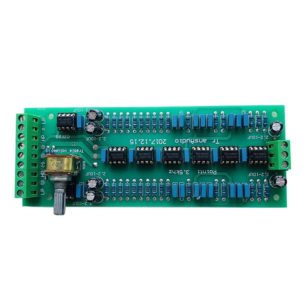 Nvarcher PreampTwo-way Electronic Crossover NE5532 OP  with volume adjustment  Points Can Be Customised