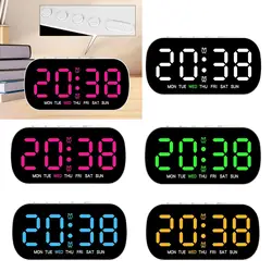 LED Digital Alarm Clock Practical Desktop Clock for Living Room Shelf Office