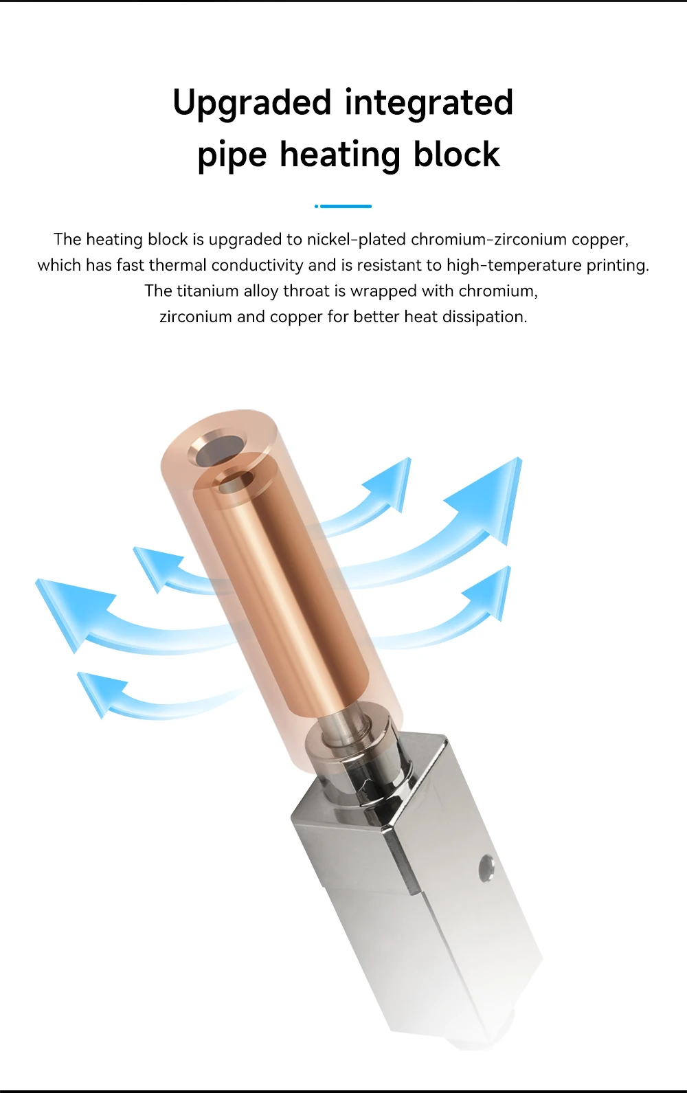 Upgrade-Hotend für Qidi X plus 3 / X max 3 / x smart 3 / Q1 Pro 3D-Druckerzubehör Hotend – Detail 3