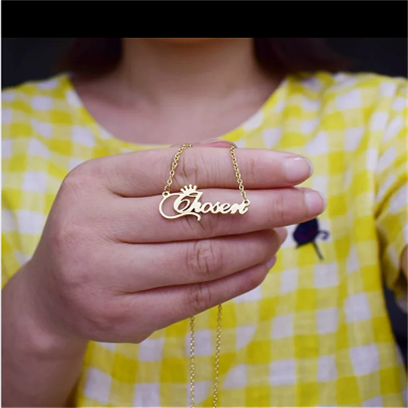 الأوروبية والأمريكية الفولاذ المقاوم للصدأ تاج المختارة قلادة قلادة #6