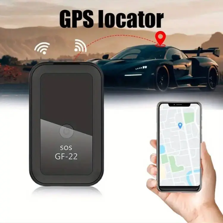 GF22 휴대용 미니 GPS 트래커 (어린이, 애완동물, 자동차용) 실시간 자석 GPS 장치 분실 방지 위치 추적 트랙터 SOS 알람 기능 포함