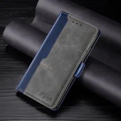 Business Magnetic Wallet Phone Case for Samsung Galaxy M54 M34 M15 F15 5G Flip Cover Book Leather Case for Galaxy M15 Card Slots
