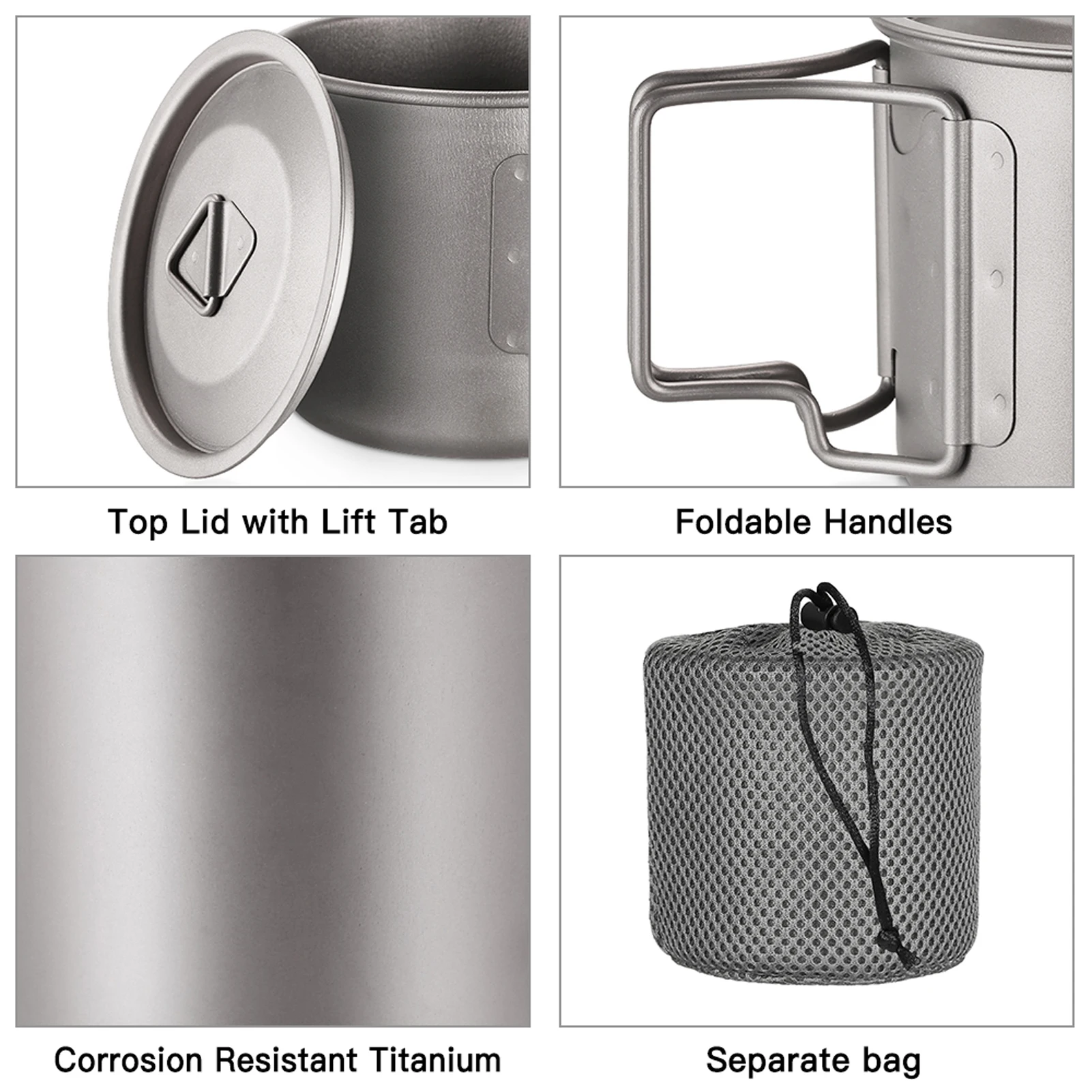 Ultralight Titanium Cup Outdoo - огляд і ціна Camping Cooking Mug