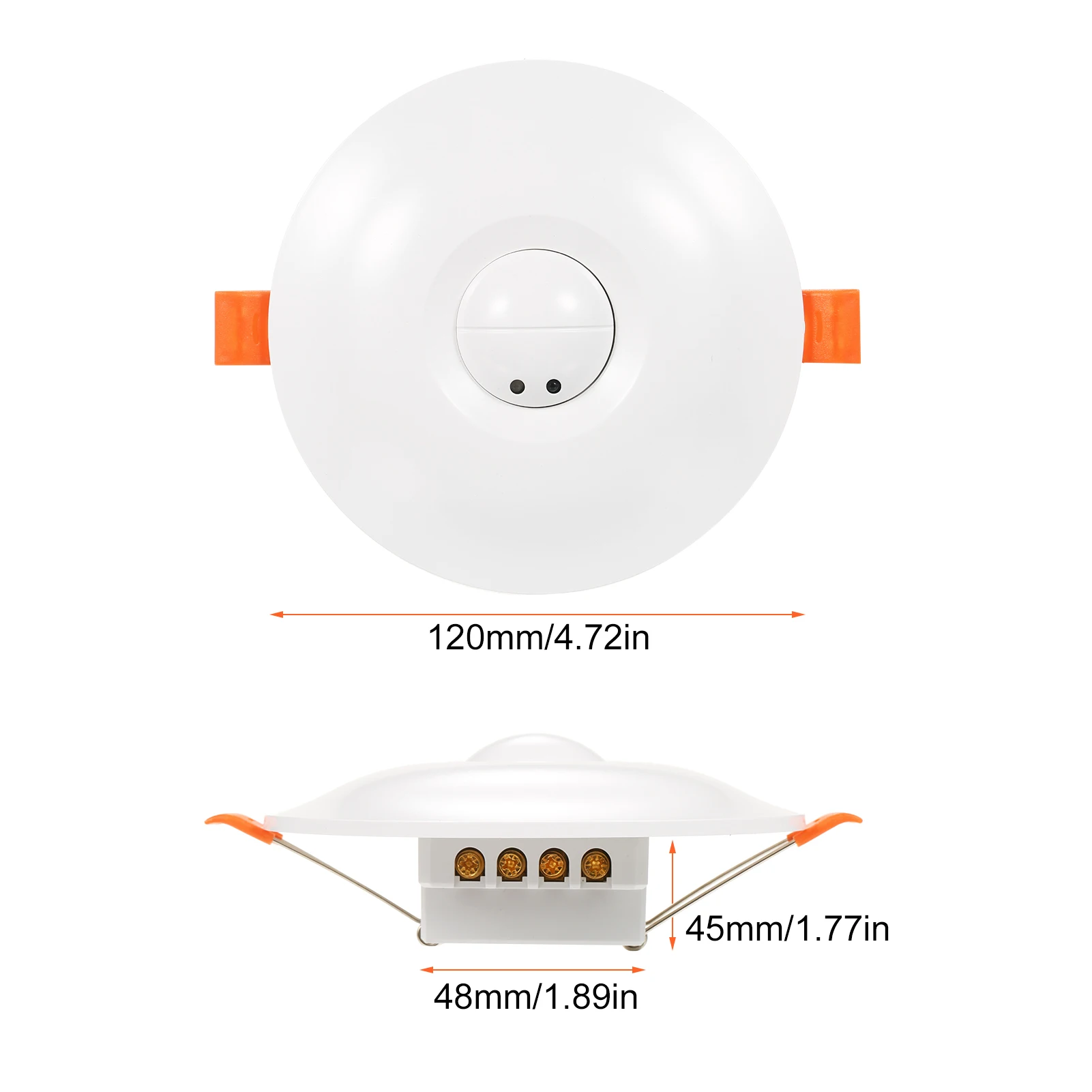 Microwave Radar Sensor Microwave Ceiling Motion Sensor 360 Degree Sensor Switch Motion Detector for Commercial or Residential