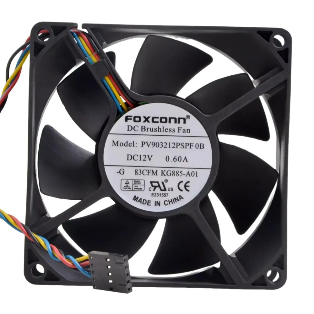 

Вентилятор 92 мм PV903212PSPF DC 12V 0.6A для серверов и инверторов, осевое охлаждение