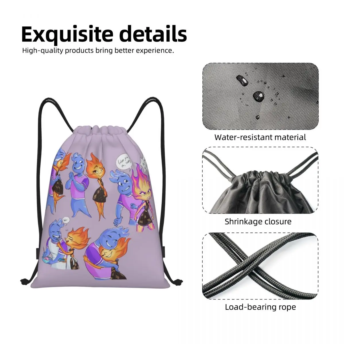 Custom Ember Cinder Lumen Drawstring Backpack Women Men Gym Sport Sackpack Portable Ember Cinder Lumen Shopping Bag Sack