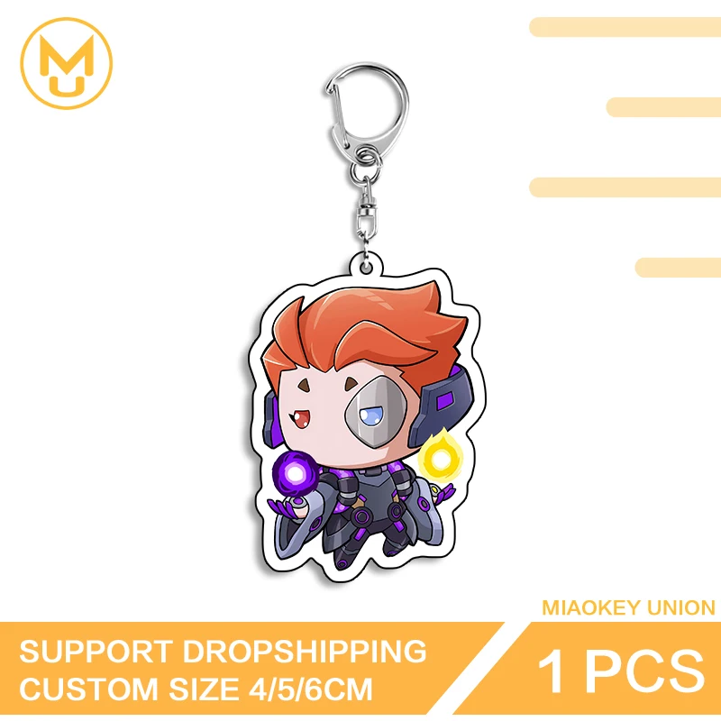 Moira Overwatch фигурка видеоигры Chibi Высокое качество уникальный двусторонний акриловый брелок для рюкзака одежда шляпа ювелирные изделия подарки Moira Overwatch фигурка видеоигры Chibi Высокое качество уникальный двусторонний акриловый брелок для рюкзака одежда шляпа ювелирные изделия подарки