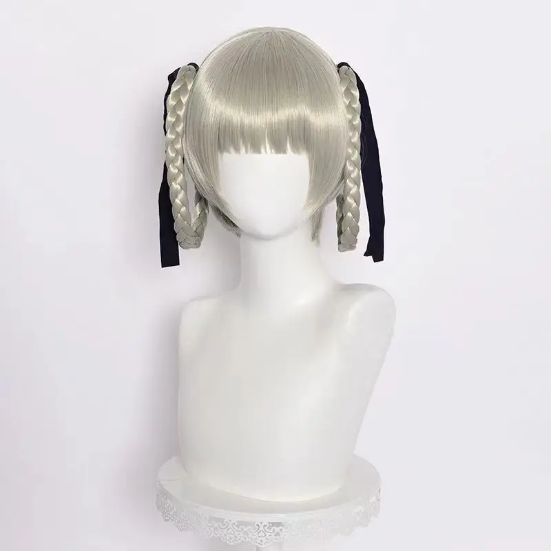 Anime Momobami Kirari Cosplay Wig Adult Women Double Braided Ponytail Heat Resistant Synthetic Hair Wigs Halloween Costume Props
