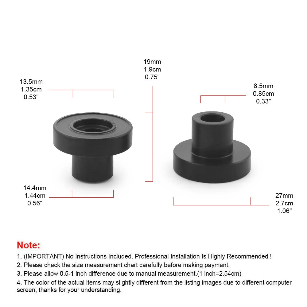 2PCS Black Window Bushing Repair Kit 909-925 For Mazda Miata MX-5 1990-2005 Power Window Regulator Bushing Replacement Parts 5