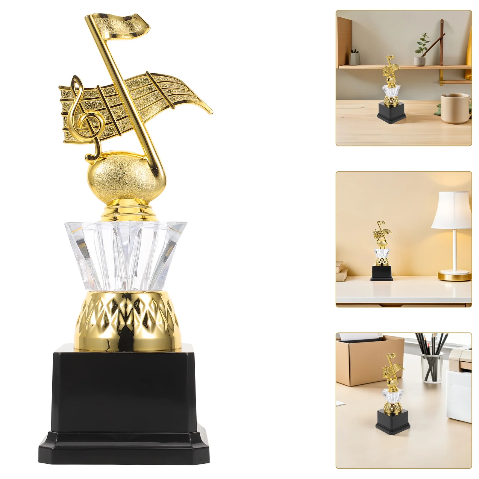 

Music Trophy Award for Kids Vibrant Plastic Singing Trophy Competition Prize Child Achievement Recognition School Party Favors