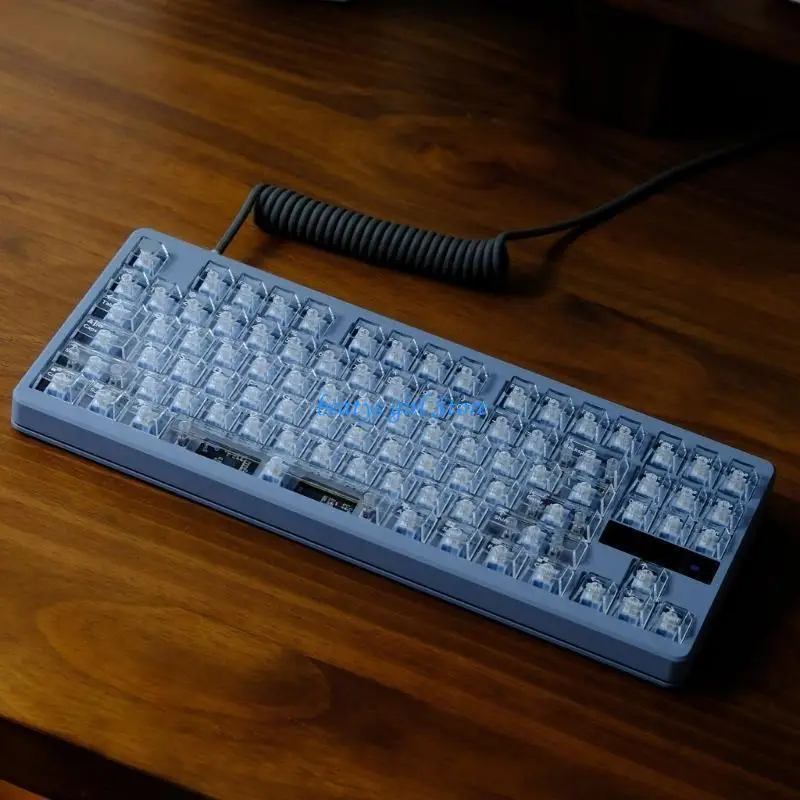 

C7AB 114Pcs Customized Backlits Keycaps Original Height PC Full Transparents Keycap