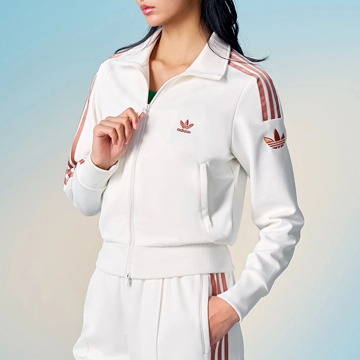 Adidas genuine Originals Women's Retro Fashion Casual Jacket JI7538