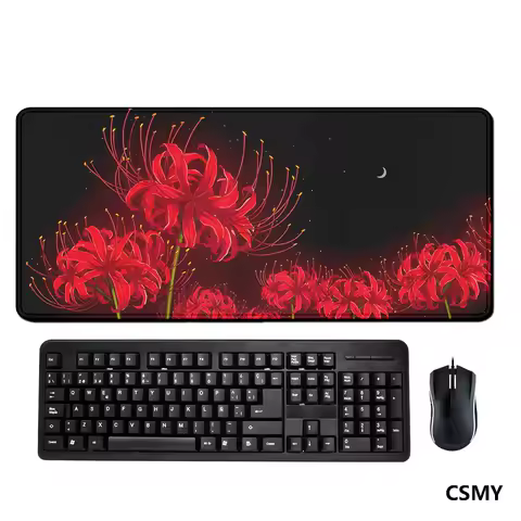 Mouse Pad Gaming Red Spider Lily XL Home Custom HD Large Mousepad keyboard pad Office Carpet Soft PC Desktop Mouse Pad