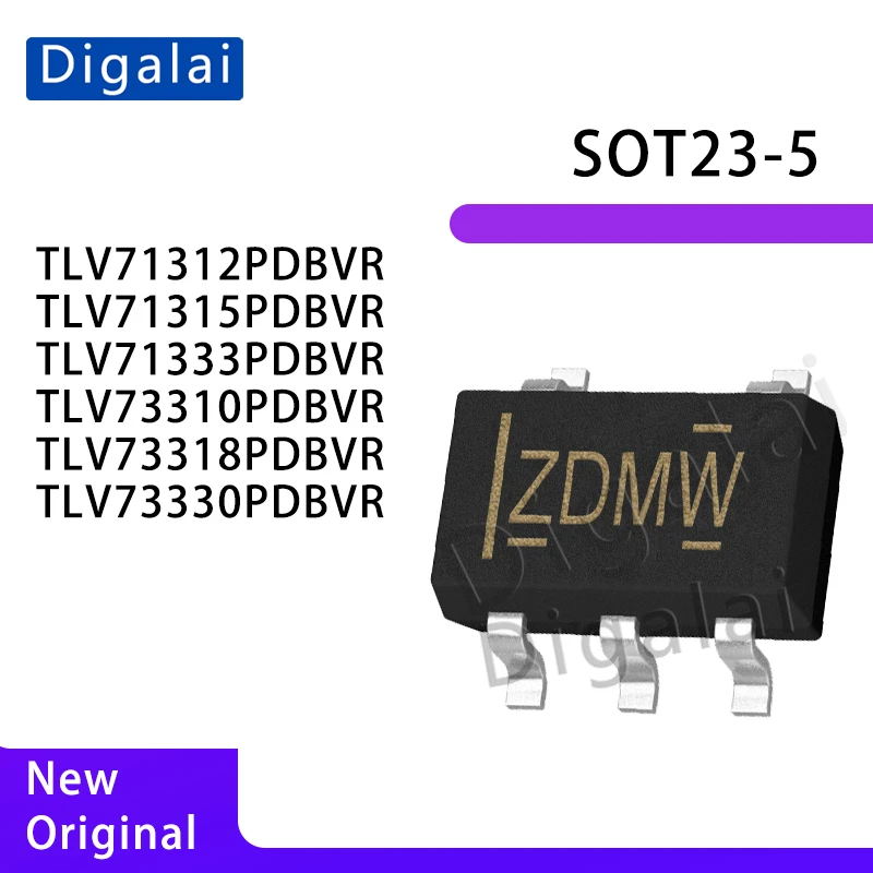 

SOT-23-5 TLV73330PDBVR TLV71312PDBVR TLV71315PDBVR TLV73310PDBVR TLV73318PDBVR TLV71333PDBVR LDO Regulator IC Chip