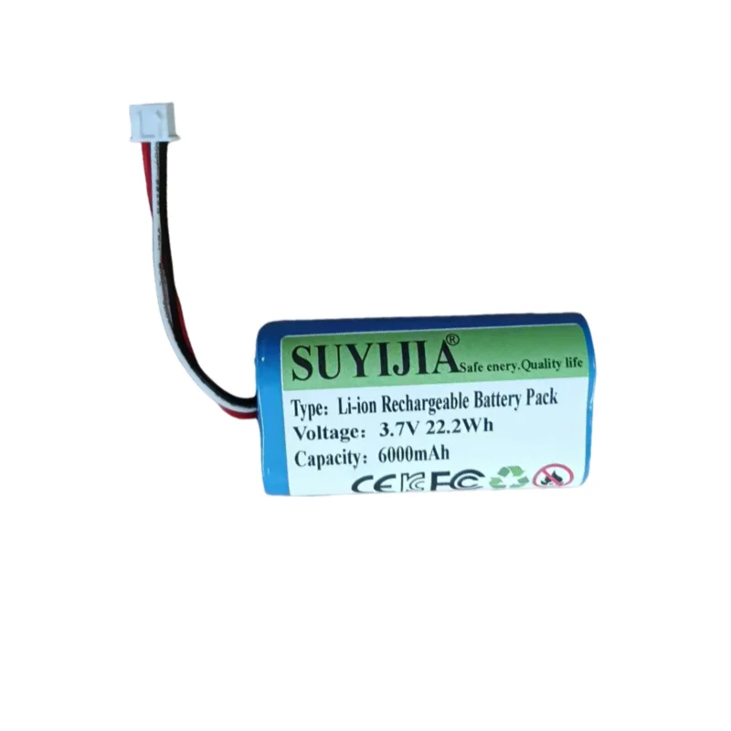 3,7 V 18650 1S2P 6000mAh Batería De Litio Recargable Amplificador Placa De Protección Del Altavoz + Enchufe De XH-3P