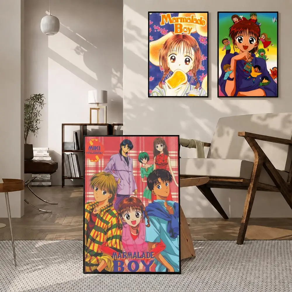 Anime Marmalade Boy Poster High-definition  stickers, suitable for bedroom, living room, home decoration