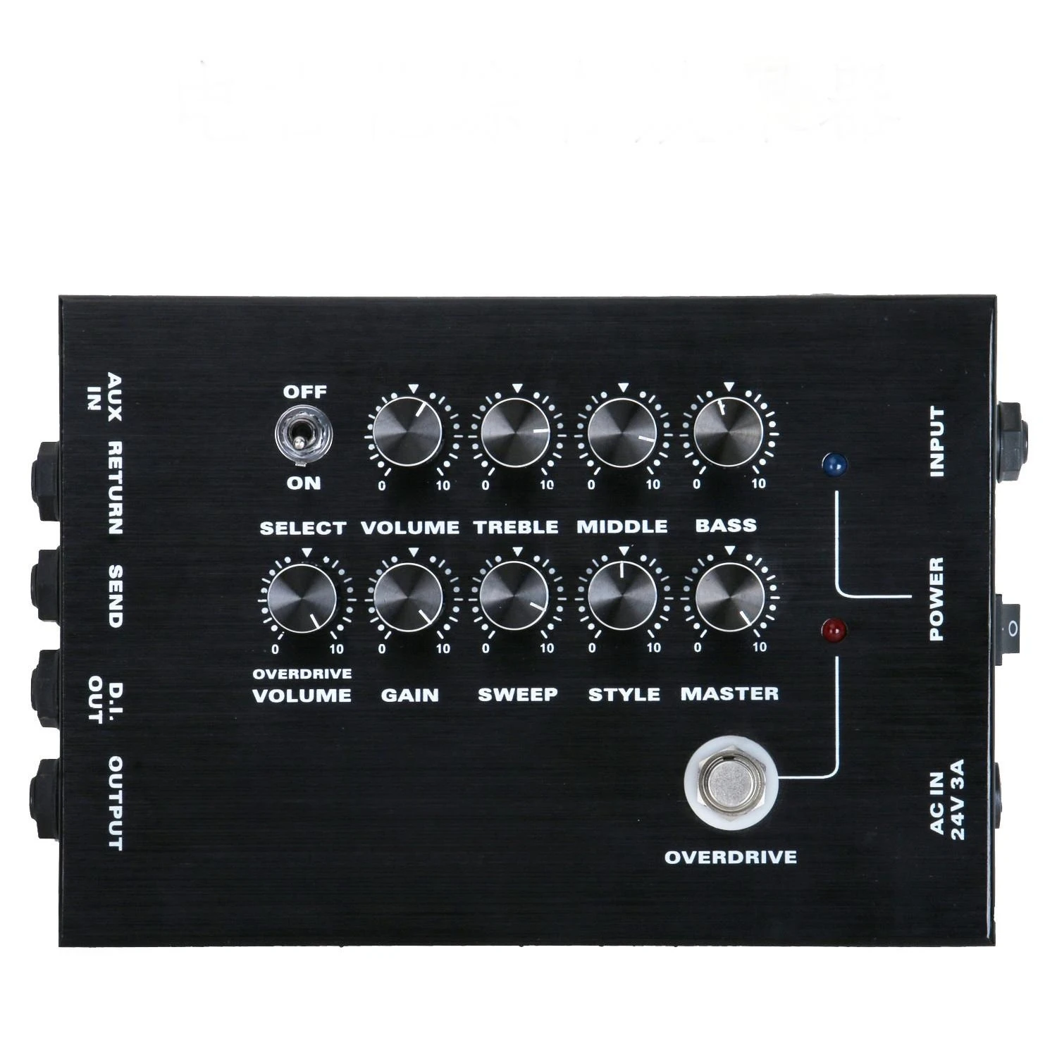 High Quality Electric Guitar Multi-Effect Pedal Gain/Scan Code/Style/Master